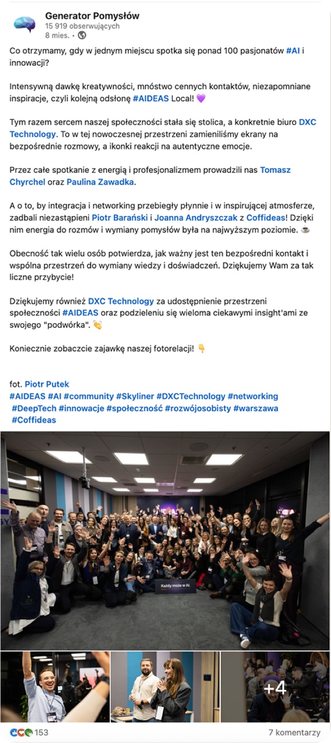 AIDEAS — materiał social media 2