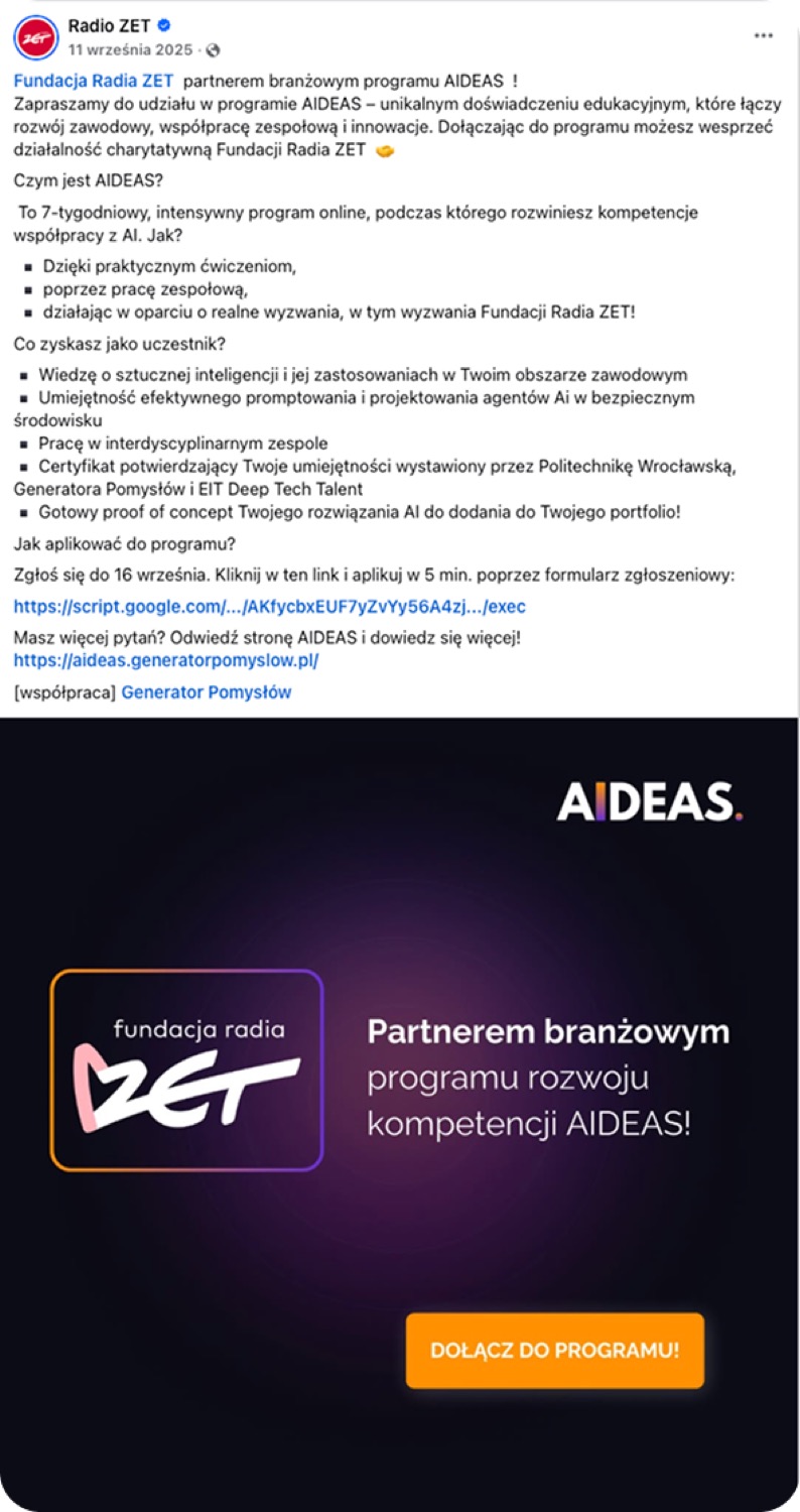 AIDEAS — materiał social media 5