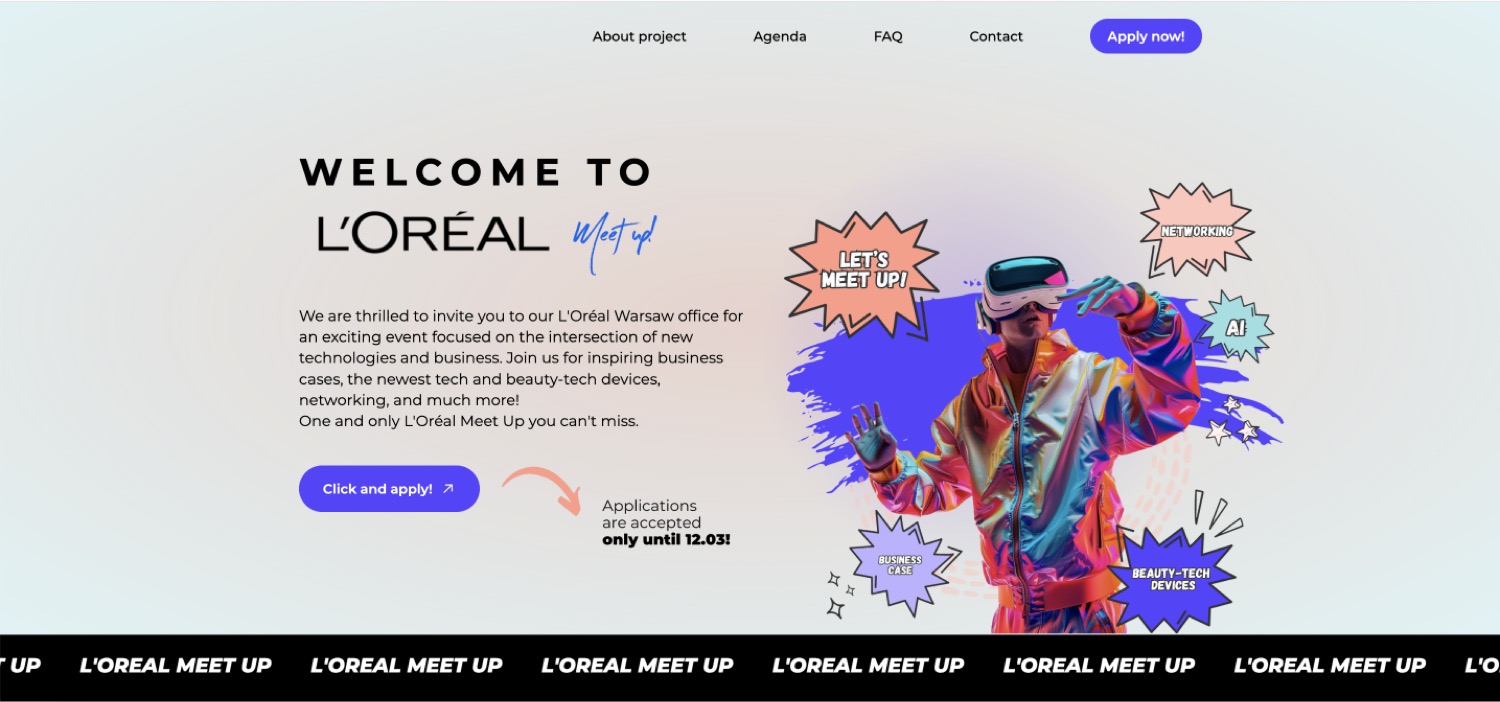 L’Oréal Meet Up — key visual kampanii